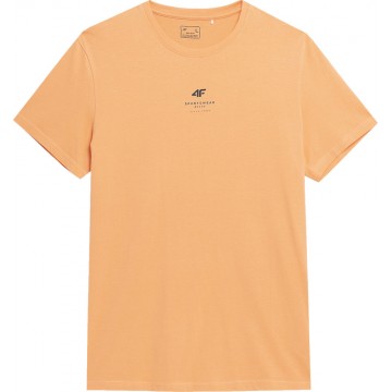 T-shirt męski 4F SS23TTSHM363 - łososiowy