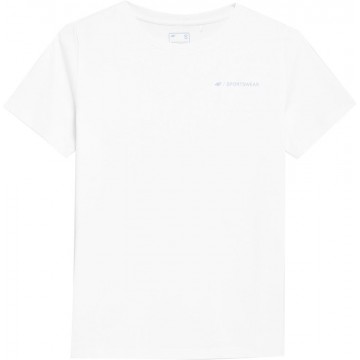 T-shirt damski 4F SS23TTSHF337 - biały