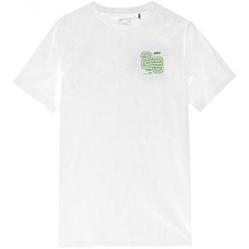 T-shirt męski 4F SS23TTSHM312 - biały