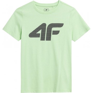 Chłopięca koszulka 4F JSS23TTSHM293 - zielona