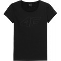 T-shirt damski 4F SS23TTSHF583 - czarny