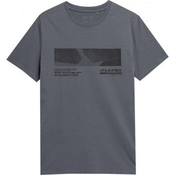 T-shirt męski 4F SS23TTSHM308 - szary