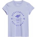 Dziewczęca koszulka 4F JSS23TTSHF280 - j.fioletowa