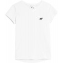 Dziewczęca koszulka 4F JSS23TTSHF279 - biały