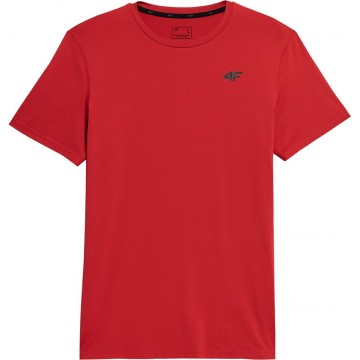 Męski t-shirt funkcyjny 4F SS23TFTSM259 - czerwony