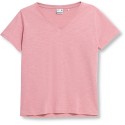 T-shirt damski 4F SS23TTSHF582 - jasny róż