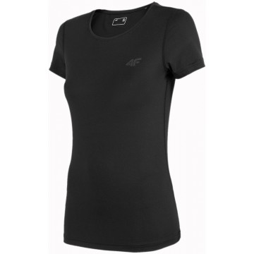 T-shirt funkcyjny damski 4F SS23TFTSF261 - czarny