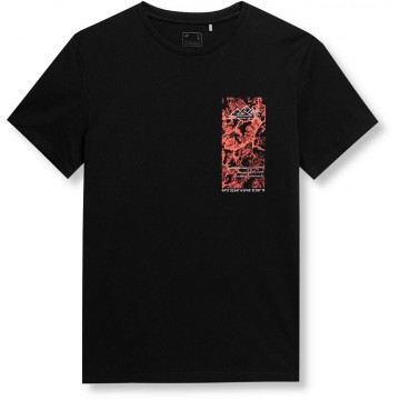 T-shirt męski z bawełny organicznej 4F SS23TTSHM487 - czarny