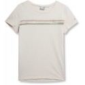 T-shirt damski z bawełny organicznej 4F SS23TTSHF275 - beż