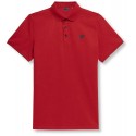T-shirt męski polo 4F SS23TPTSM038 - czerwony