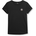 T-shirt damski z bawełny organicznej 4F SS23TTSHF349 - antracytowy