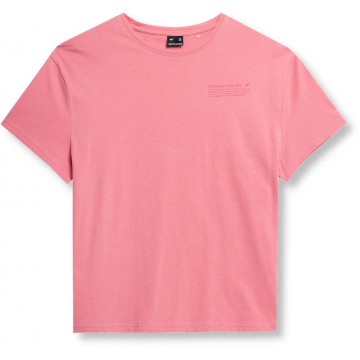 T-shirt damski 4F SS23TTSHF344 - różowy