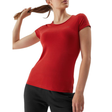 T-shirt damski 4F AW23TTSHF0906 -  czerwona