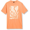 T-shirt damski 4F AW23TTSHF0881 - pomarańczowy