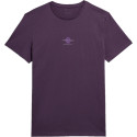 T-shirt męski 4F AW23TTSHM0889 - burgundowy