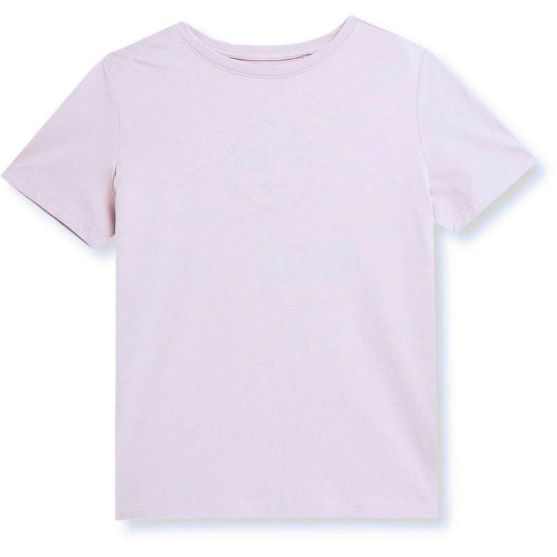 T-shirt damski 4F AW23TTSHF0902 -  jasny fiolet