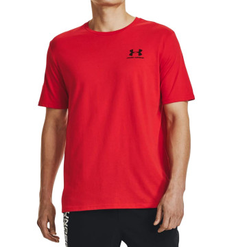 T-shirt męski Under Armour 1326799-600 - czerwony Koszulka sportowa Under Armour Czerwona koszulka męska Under Armour