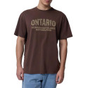 T-shirt męski Outhorn OTHAW23TTSHM0938 - c. brązowy T-shirt męski Koszulka męska Outhorn