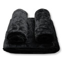 Elway Narzuty na Knapę i Fotele - Czarny Komplet Narzut ELWAY Czarne koce czarna narzuta na łóżko