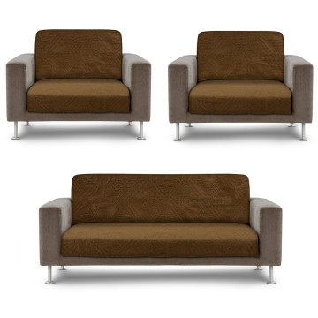 Narzuta na wersalkę i fotele - musztardowa 9920 Narzuty dekoracyjne Narzuta na fotel Komplet dekoracyjny Narzuta na wersalkę