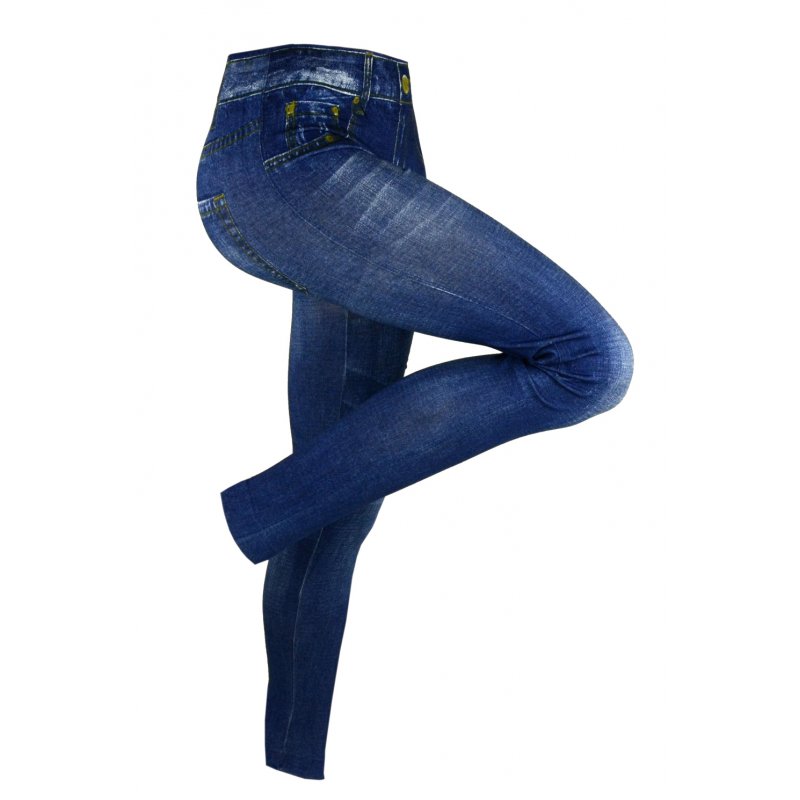 Legginsy imitacja jeansu SUPERSTRETCH (wzór2)