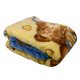 Niebieski Kocyk DZIECIĘCY akrylowy MISIE NA CHMURCE 100x140 Koc dla Dzieci Kocyk dla Dzieci Kocyk do Łóżeczka Koc Dziecięcy Niem