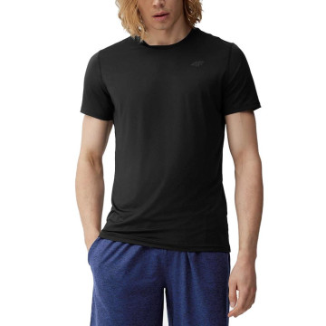 T-shirt funkcyjny męski 4FWSS24TFTSM598 - czarny