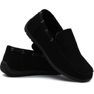 Buty chłopięce wsuwane American Club KOM56/24 - czarne