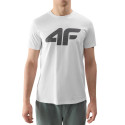 T-shirt męski 4FWSS24TTSHM1155 - biały