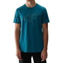 T-shirt męski 4FWSS24TTSHM1155 - morska zieleń