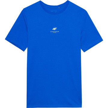 T-shirt męski 4FWSS24TTSHM1282 - kobaltowy
