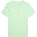 T-shirt męski 4FWSS24TTSHM1282 - j.zielony